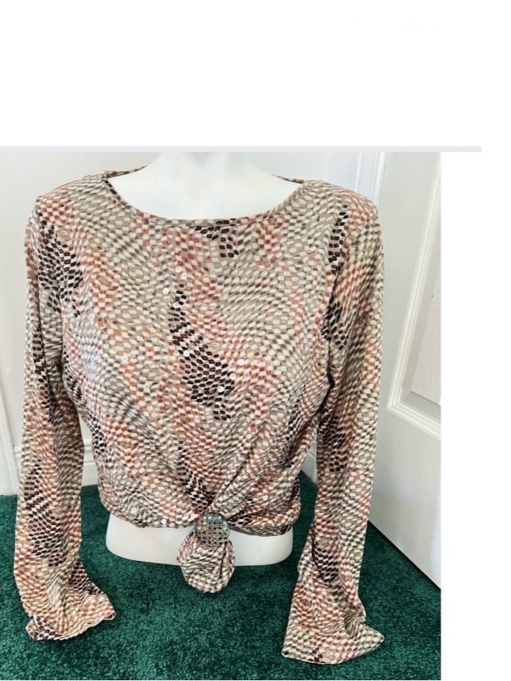 Quiet Shimmer on a Neutral Palette • Special Occasion Blouse • Jones New York - Picture 5 of 15